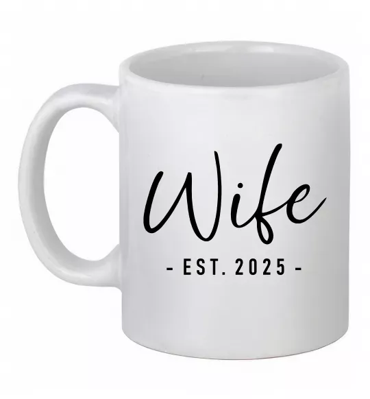Чашка керамическая Wife est Белый фото