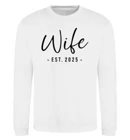 Свитшот Wife est Белый фото