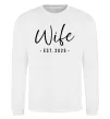 Свитшот Wife est Белый фото