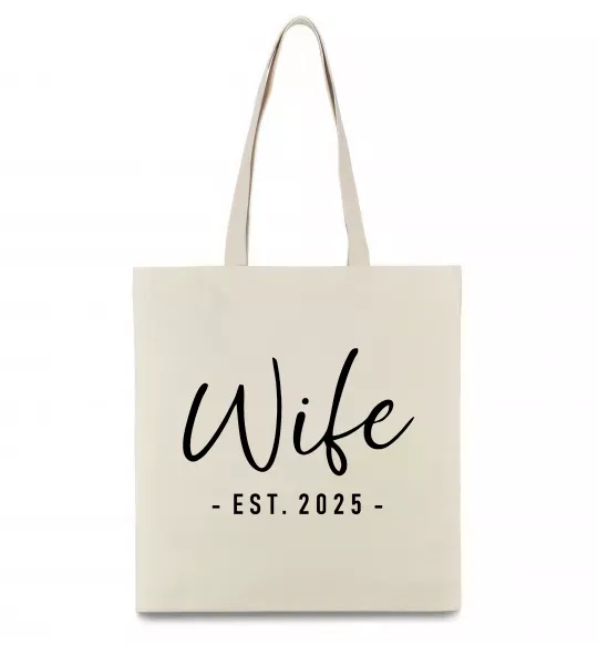 Эко-сумка Wife est Бежевый фото