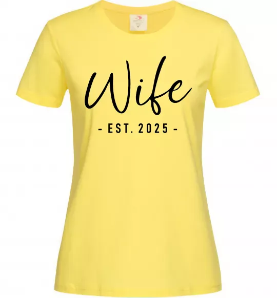 Женская футболка Wife est Лимонный фото