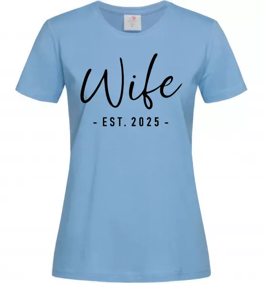 Женская футболка Wife est Голубой фото