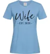 Женская футболка Wife est Голубой фото