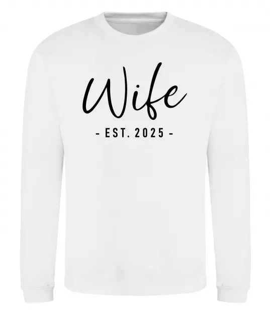 Свитшот Wife est Белый фото