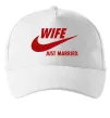 Кепка Wife just married Белый фото