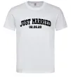 Чоловіча футболка Just married date Білий фото