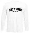 Лонгслів Just married date Білий фото