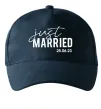 Кепка Just married with date Темно-синій фото
