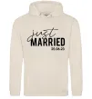 Чоловіча толстовка (худі) Just married with date Таш фото