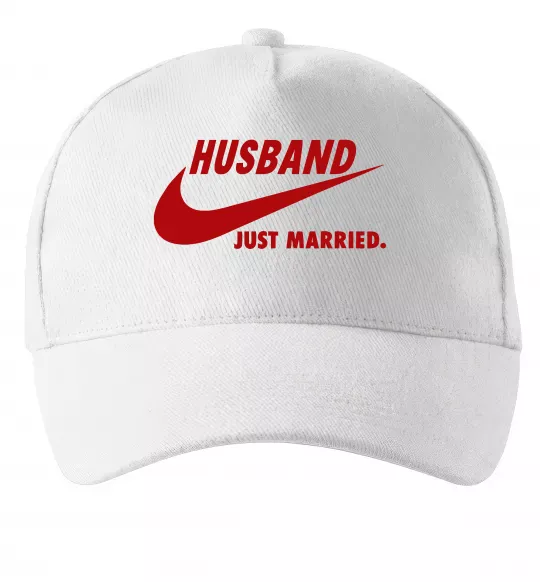 Кепка Husband just married Белый фото
