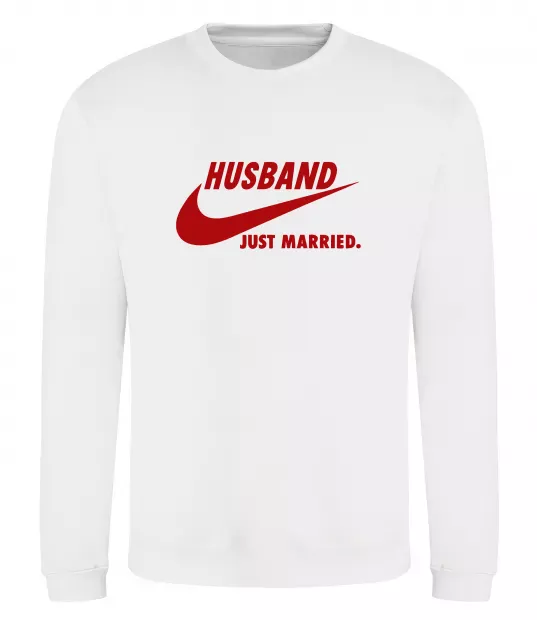 Свитшот Husband just married Белый фото
