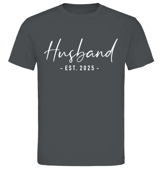 Мужская футболка Husband est Графит фото