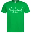 Мужская футболка Husband est Зеленый фото