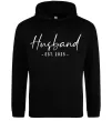 Чоловіча толстовка (худі) Husband est Чорний фото