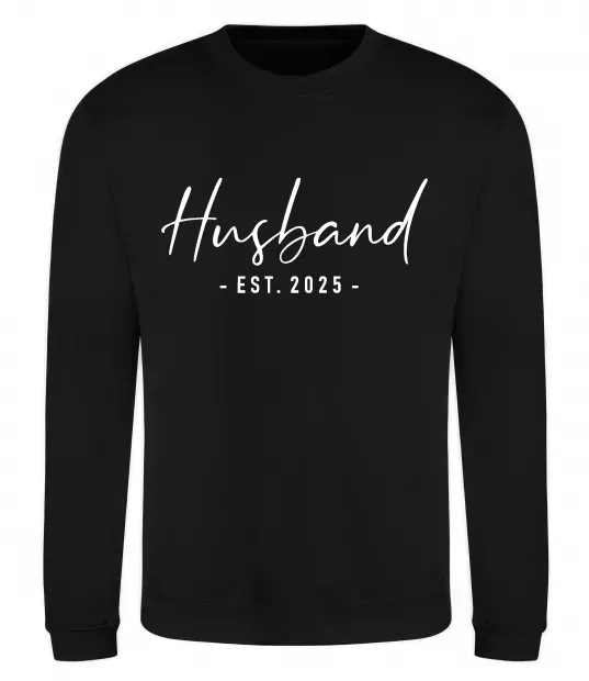 Свитшот Husband est Черный фото