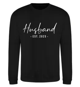 Свитшот Husband est Черный фото