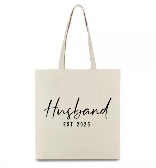 Эко-сумка Husband est Бежевый фото