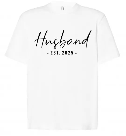 Футболка Оверсайз Husband est Белый фото