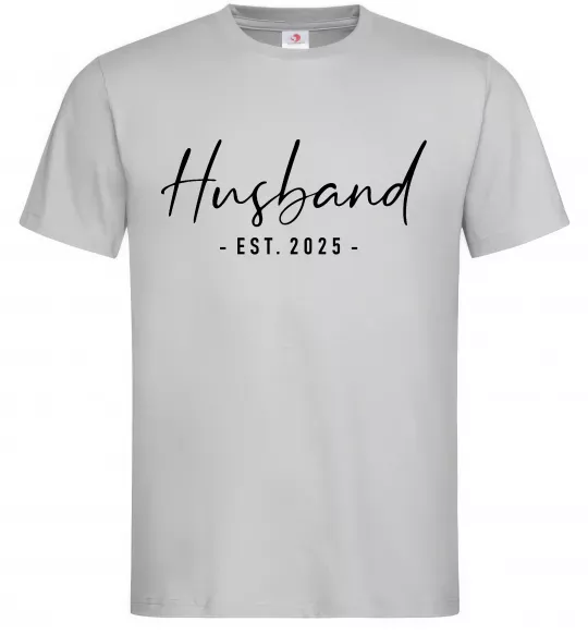Мужская футболка Husband est Серый фото