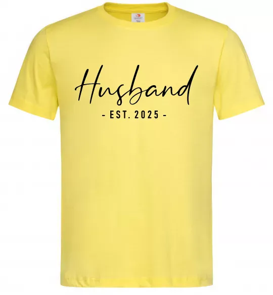 Мужская футболка Husband est Лимонный фото