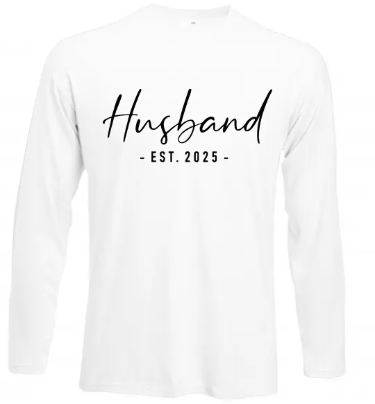 Лонгслів Husband est Білий фото