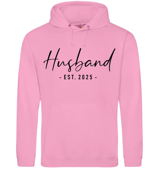 Мужская толстовка (худи) Husband est Розовый фото