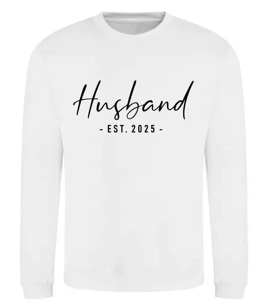 Свитшот Husband est Белый фото