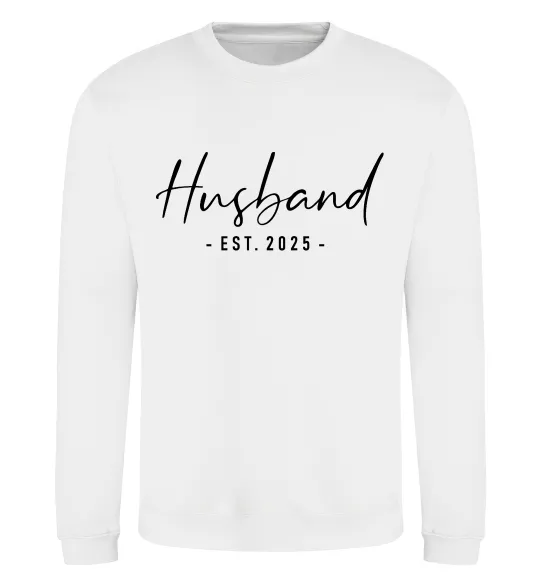 Світшот Husband est Білий фото