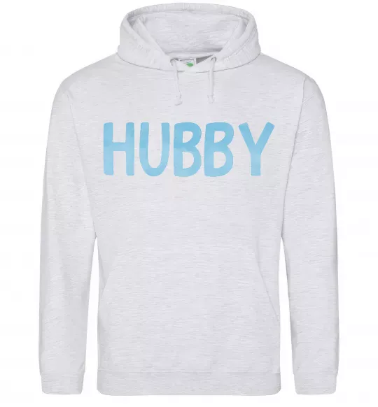 Мужская толстовка (худи) Hubby Серый меланж фото
