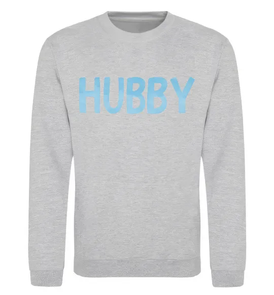 Свитшот Hubby Серый меланж фото