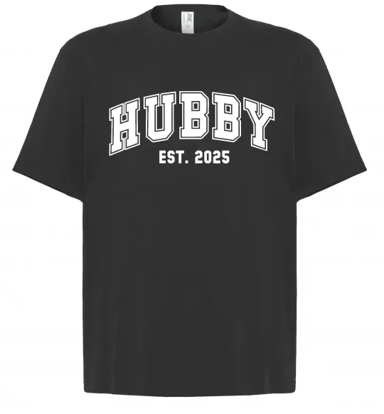 Футболка Оверсайз Hubby est Черный фото