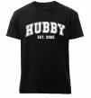 Чоловіча преміум футболка Hubby est Чорний фото