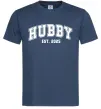 Мужская футболка Hubby est Темно-синий фото