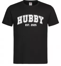 Мужская футболка Hubby est Черный фото