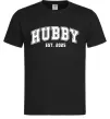 Мужская футболка Hubby est Черный фото