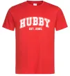 Мужская футболка Hubby est Красный фото