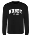 Свитшот Hubby est Черный фото