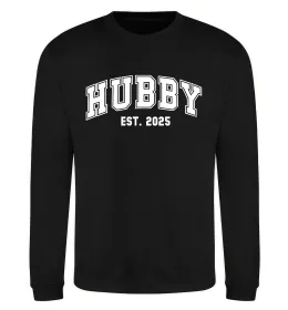 Свитшот Hubby est Черный фото