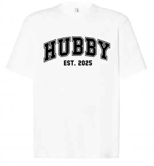 Футболка Оверсайз Hubby est Белый фото