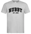 Мужская футболка Hubby est Серый фото