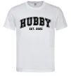 Мужская футболка Hubby est Белый фото