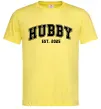 Мужская футболка Hubby est Лимонный фото