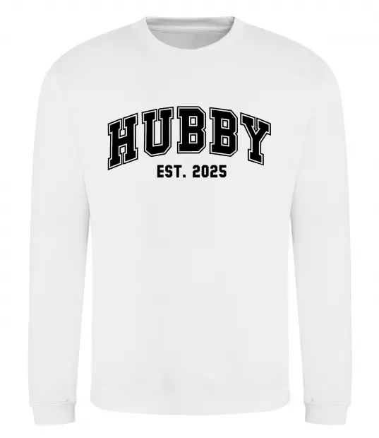 Свитшот Hubby est Белый фото