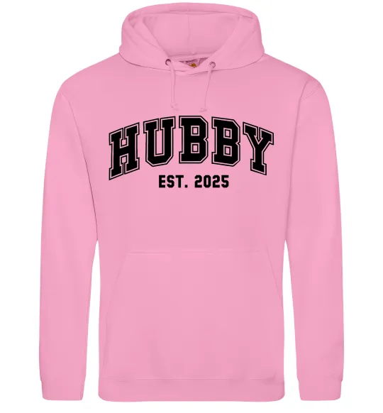Мужская толстовка (худи) Hubby est Розовый фото