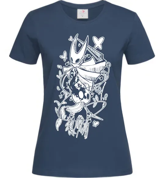 Жіноча футболка Hollow knight Темно-синій фото