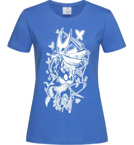 Жіноча футболка Hollow knight Яскраво-синій фото