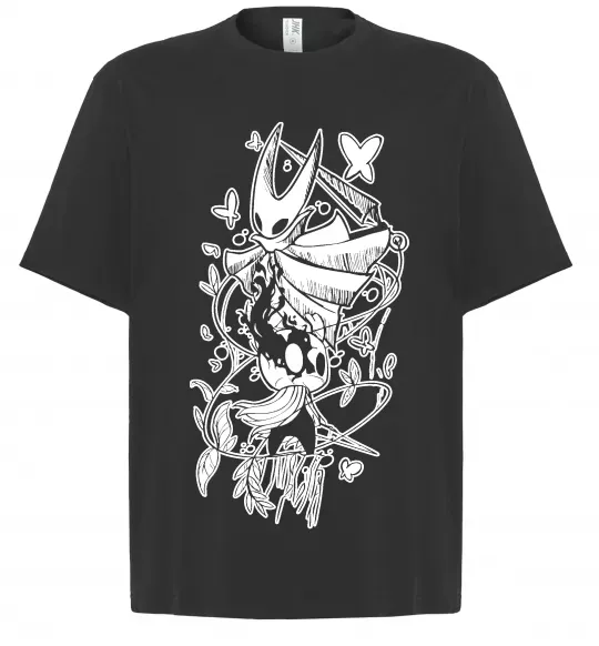 Футболка Оверсайз Hollow knight Черный фото