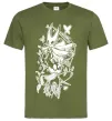 Мужская футболка Hollow knight Оливковый фото
