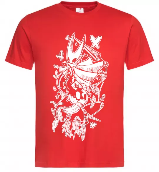 Мужская футболка Hollow knight Красный фото