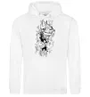 Мужская толстовка (худи) Hollow knight Белый фото
